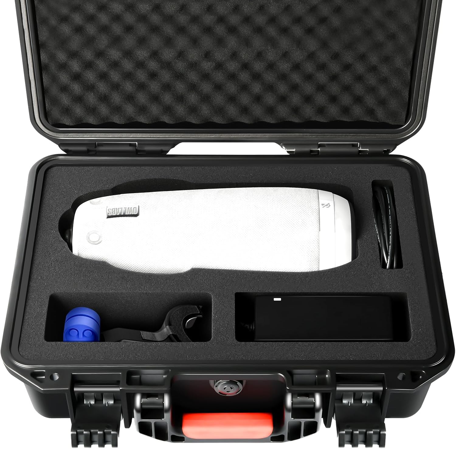 Hard Camera Case for Meeting Owl 3 – Large Capacity Travel Cases for Camera, Power Supply, Cables, Card Holder, and Meeting Accessories | Waterproof Carrying Case for Owl 4+ / 4+ Pro Conference Use
