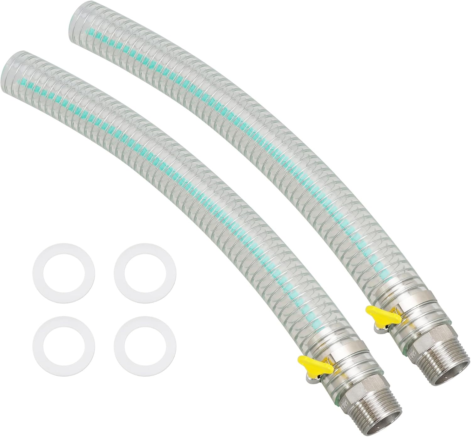 Fryer Drain Extension Hose for Bayou Classic 1" Valve Connectors 700-602, 700-701, 700-725, 700-709, 700-704, Deep Fryer Oil Drain (Pack of 2)