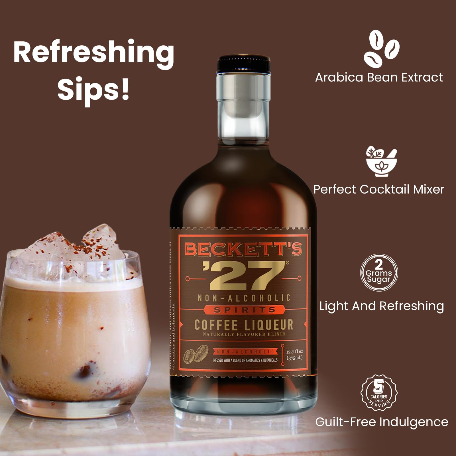 Amazon.com : Beckett's '27 Coffee Liqueur Non-Alcoholic Spirit
