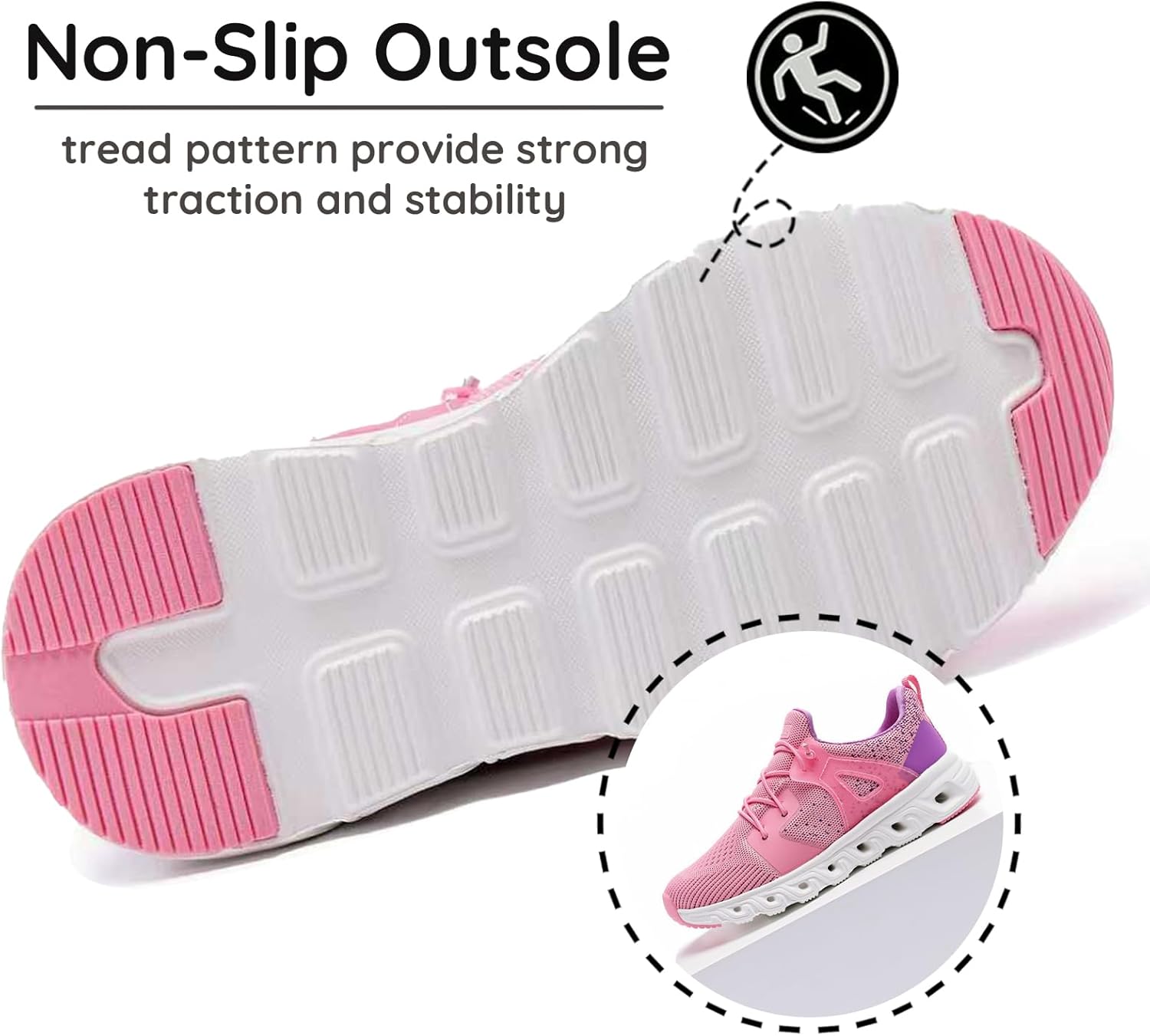 Kids Shoes for Boys Girls Running Tennis Slip On Shoes Athletic Walking Sneakers