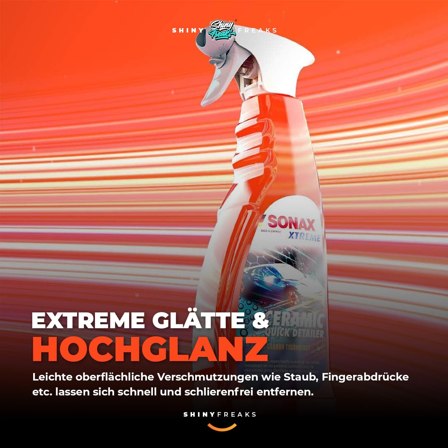 Versiegelungs Set: SONAX XTREME Ceramic SprayVersiegelung 750ml + Ceramic QuickDetailer 750ml + Ceramic ActiveShampoo 500ml – Versiegelung, Pflege & Finish im Set inkl. Zubehör