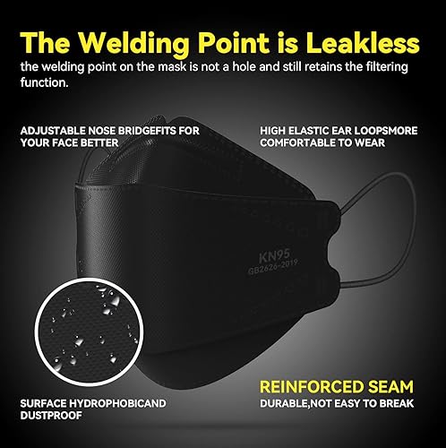 Miniatura 10 de Keangs - Mascarillas infantiles, transpirables, protectoras, desechables, tamaño pequeño, paquete de 50 unidades, color blanco