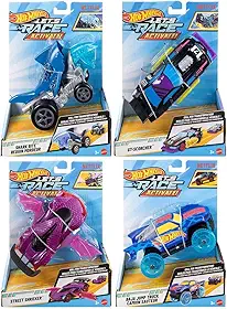 Hot Wheels Let’s Race com 13 cm, poderes secretos que se ativam ao rodar. Inspire aventuras criativas com chamas, rodas transformáveis e mais!
