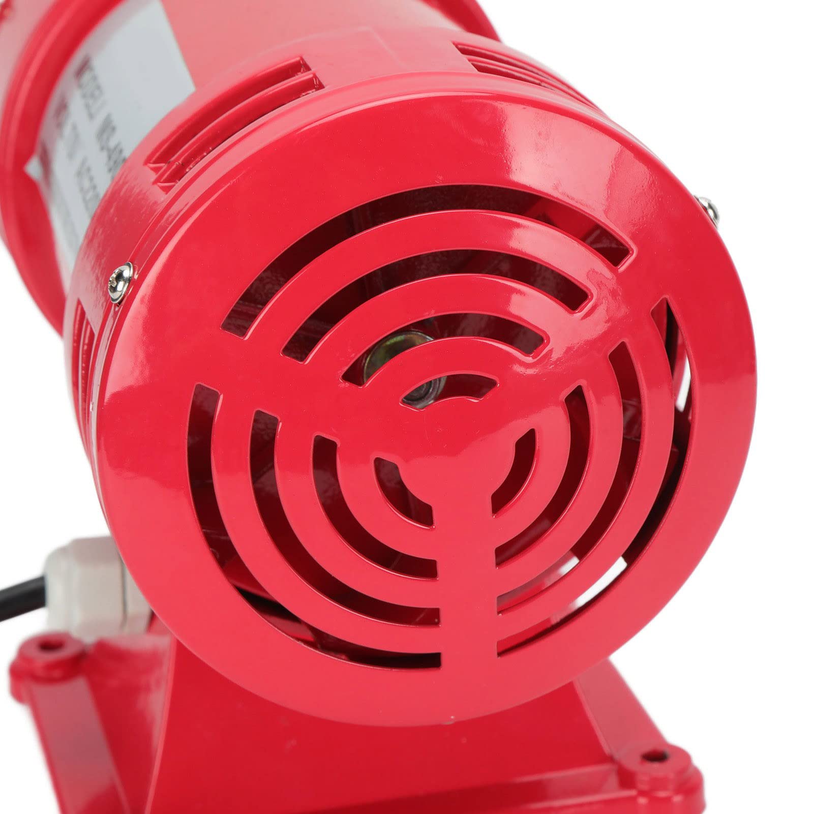 Zerodis Alarma de Motor de 135 DB Sirena Eléctrica de Ataque Aéreo de Sonido Continuo de Doble Vía AC 220 V MS-490 con Aleación de Aluminio de Acero Inoxidable para Minas, Barcos,