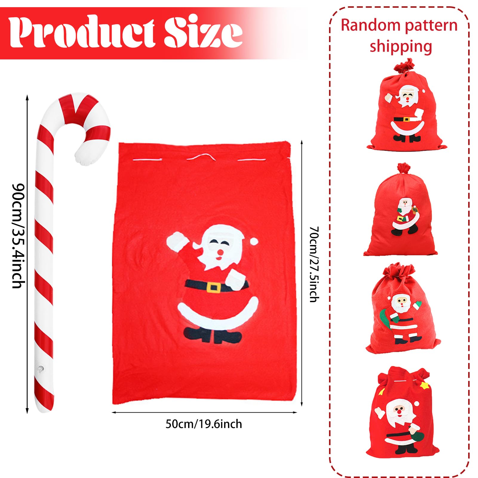 Antsparty Santa Claus Inflatable Costume, Christmas Blow up Costume, Funny Christmas Inflatable Santa Claus Fancy Dress Adult - Image 2