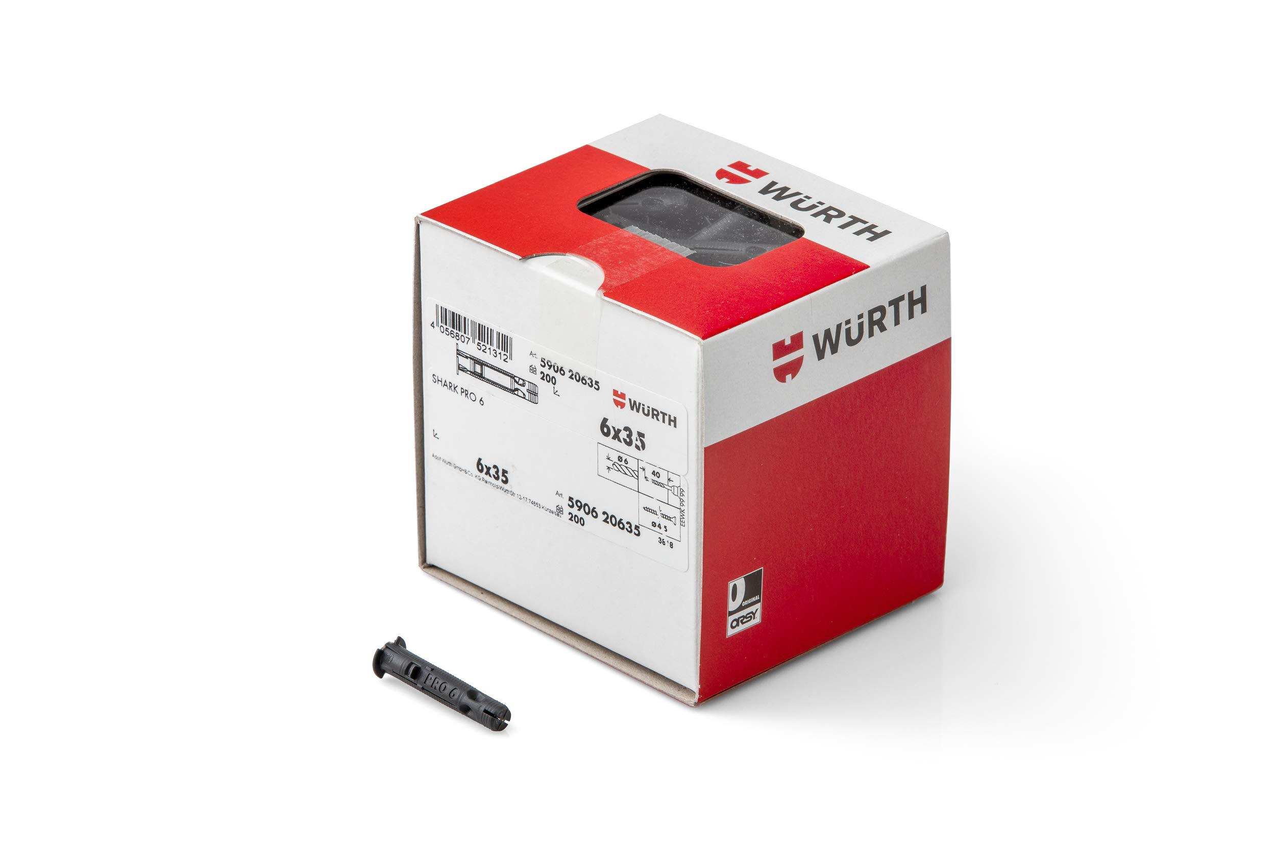 Würth 590620635 Tassello-In-Nylon-(Sharkpro)-6X35 Gris