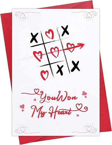 D4DREAM Divertida tarjeta del día de San Valentín para él, su marido, esposa, romántica tarjeta de regalo para el día de San Valentín para novio,