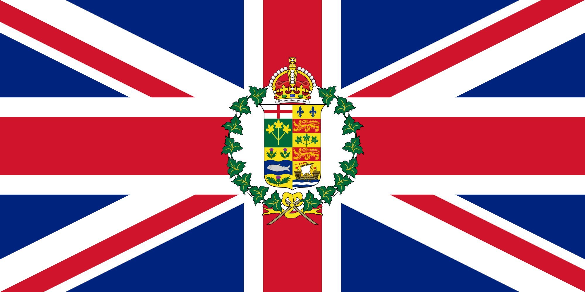 Drapeau Large Gouverneur général du Canada pour mât et décoration