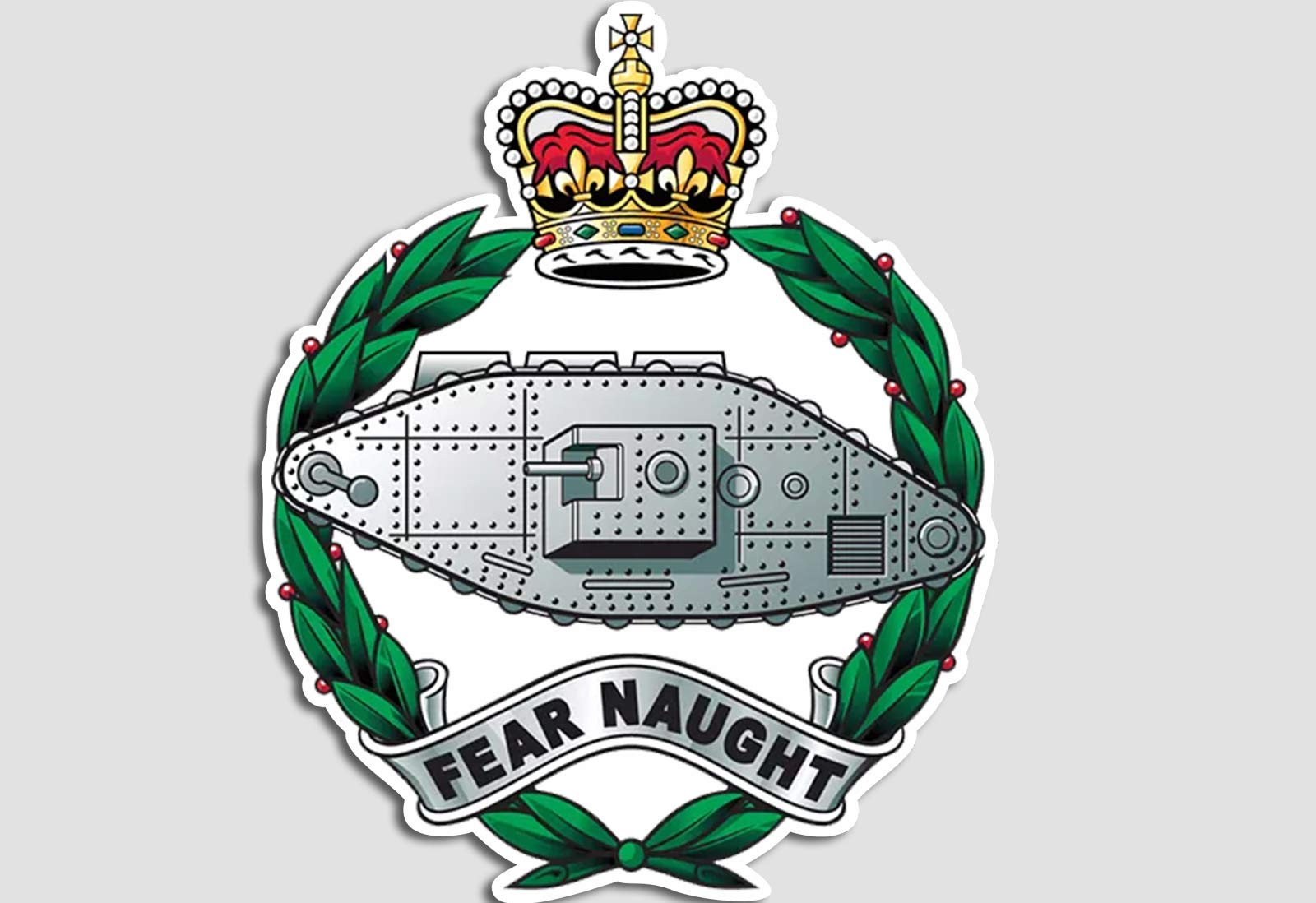 Tank Regiment Badge Decal Sticker Car, Van, Laptop, Doors or Walls Ideal for Camper Vans, Caravans Cars and Vans National Pride