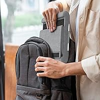 Vista 8 de CreaDream Soporte de almohada para tablet, soporte plegable para tableta, para regazo, cama y escritorio, almohadilla suave con bolsillo y soporte