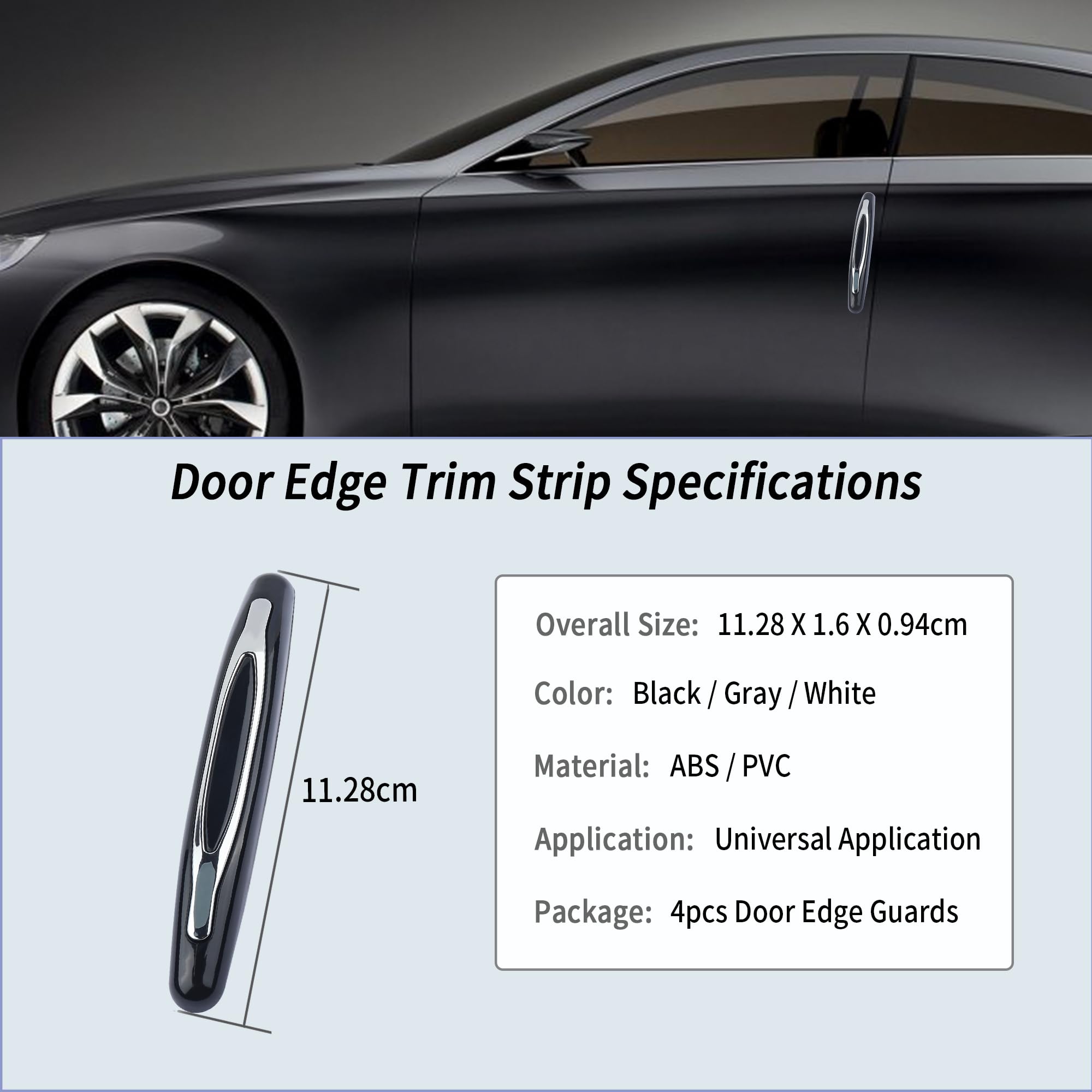 LYCREW Auto Battitacco Striscia Protezione per Opel Frontera,Anti Graffio Scuff Prevenire Usura Plates