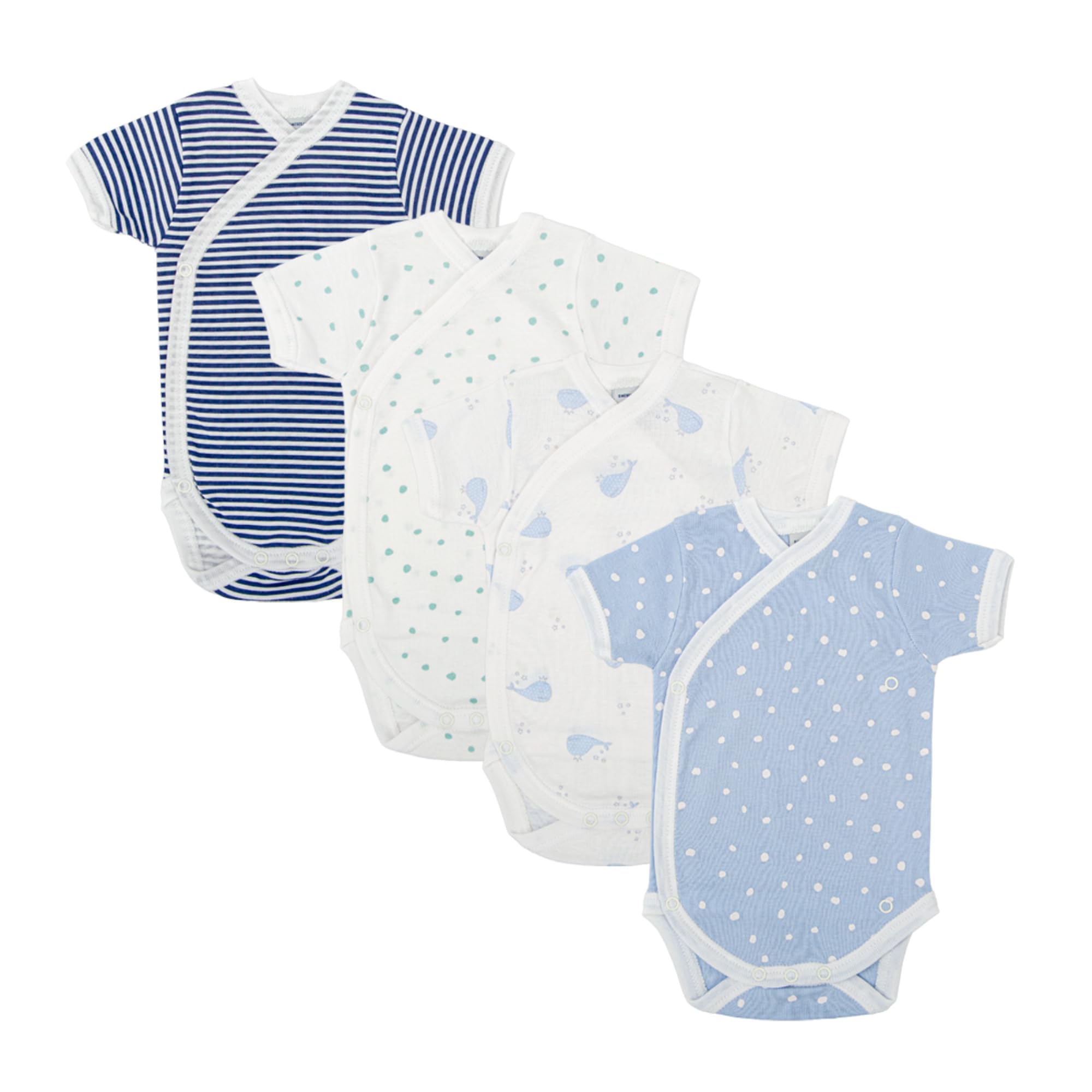 BABIDU Body niemowlęce z krótkim rękawem, 100% miękka, oddychająca bawełna, unisex, odzież dla niemowląt, chłopców i dziewczynek, body dla noworodków, idealne do skóry wrażliwej i na co dzień