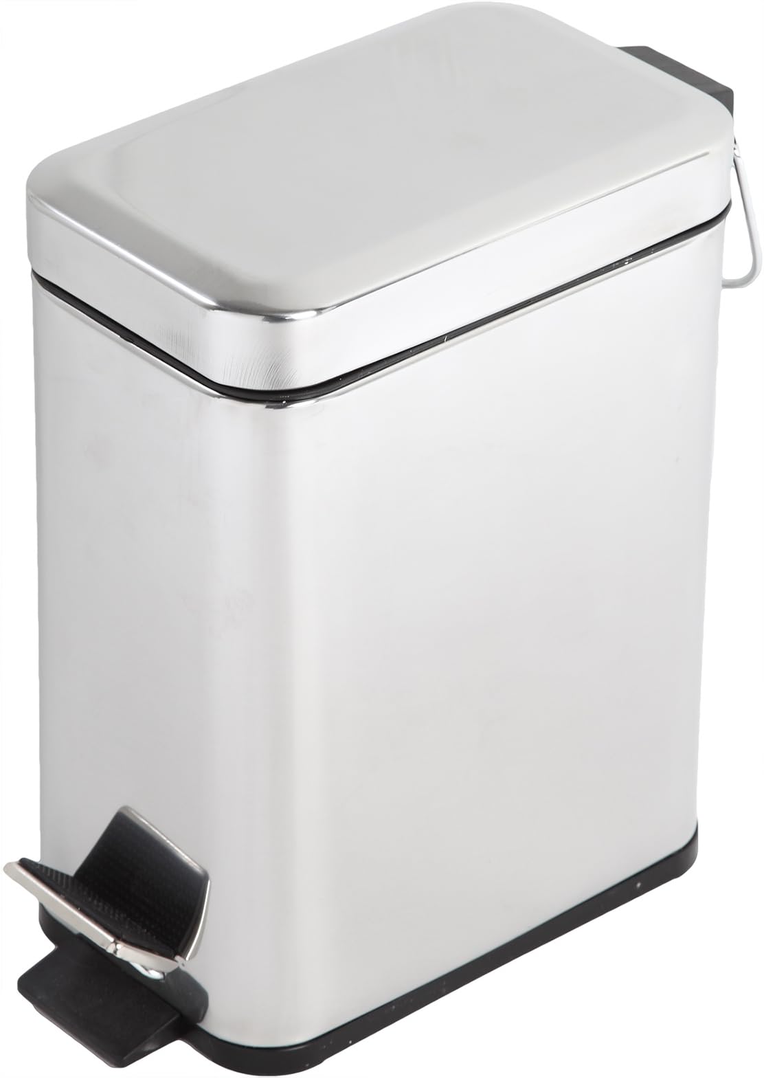 FERIDRAS Rectangular Bin 5 Lt Chrome