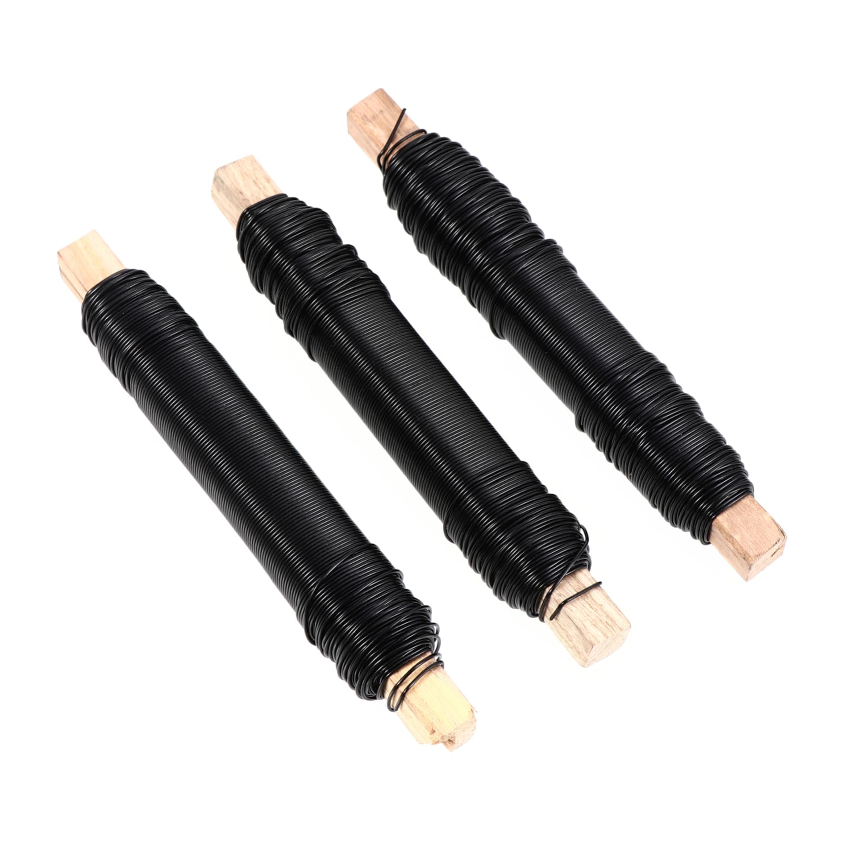 BCOATH DIY Iron Wires 3pcs Bendable Floral Wire Metal Painted for Floral DIY Flower Bouquet Ties