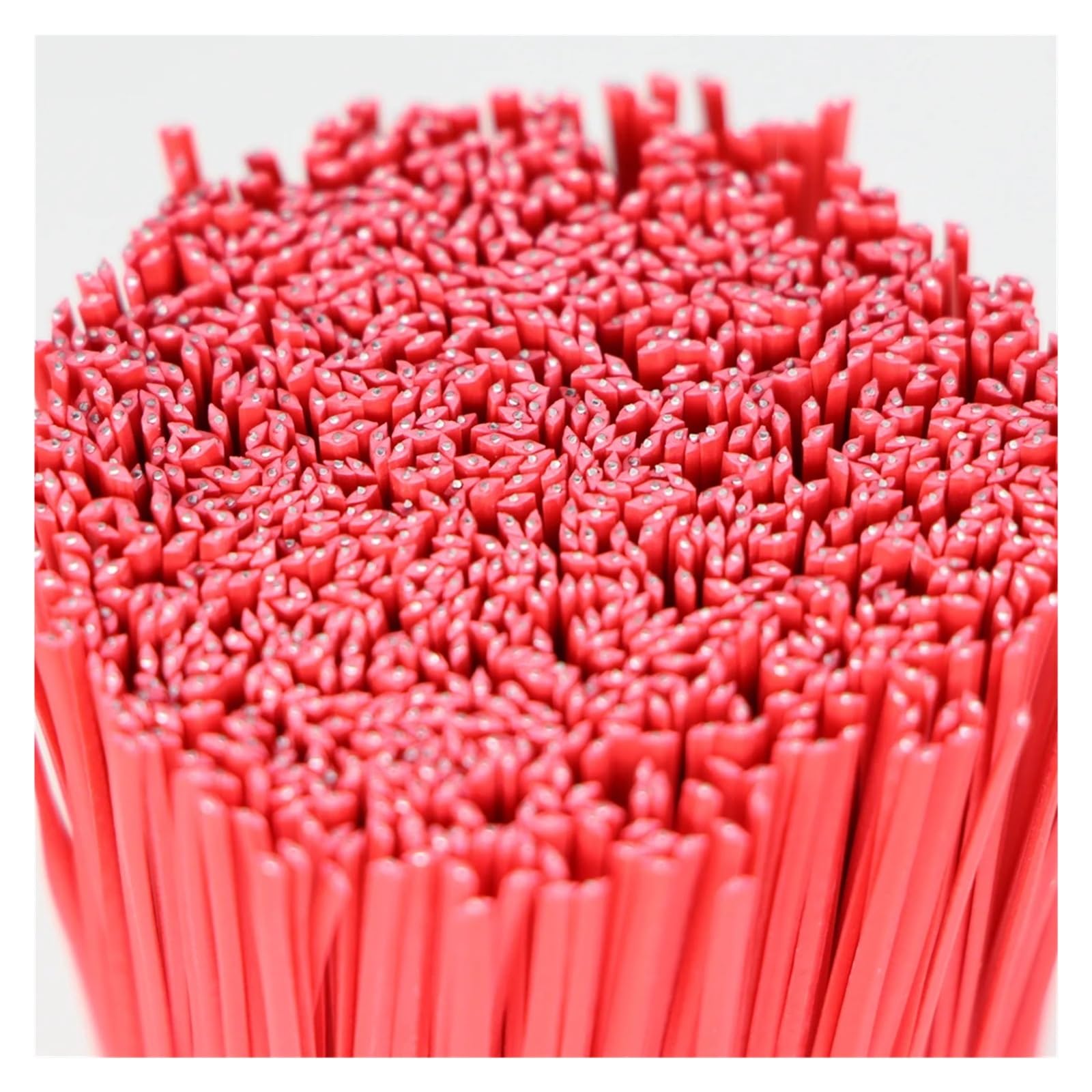 Fascette elicoidali da giardino, 100 pezzi, 15 m, riutilizzabili, in ferro oblato, per fiori, piante rampicanti, rampicanti, corde di fissaggio rivestite multifunzione (rosso)