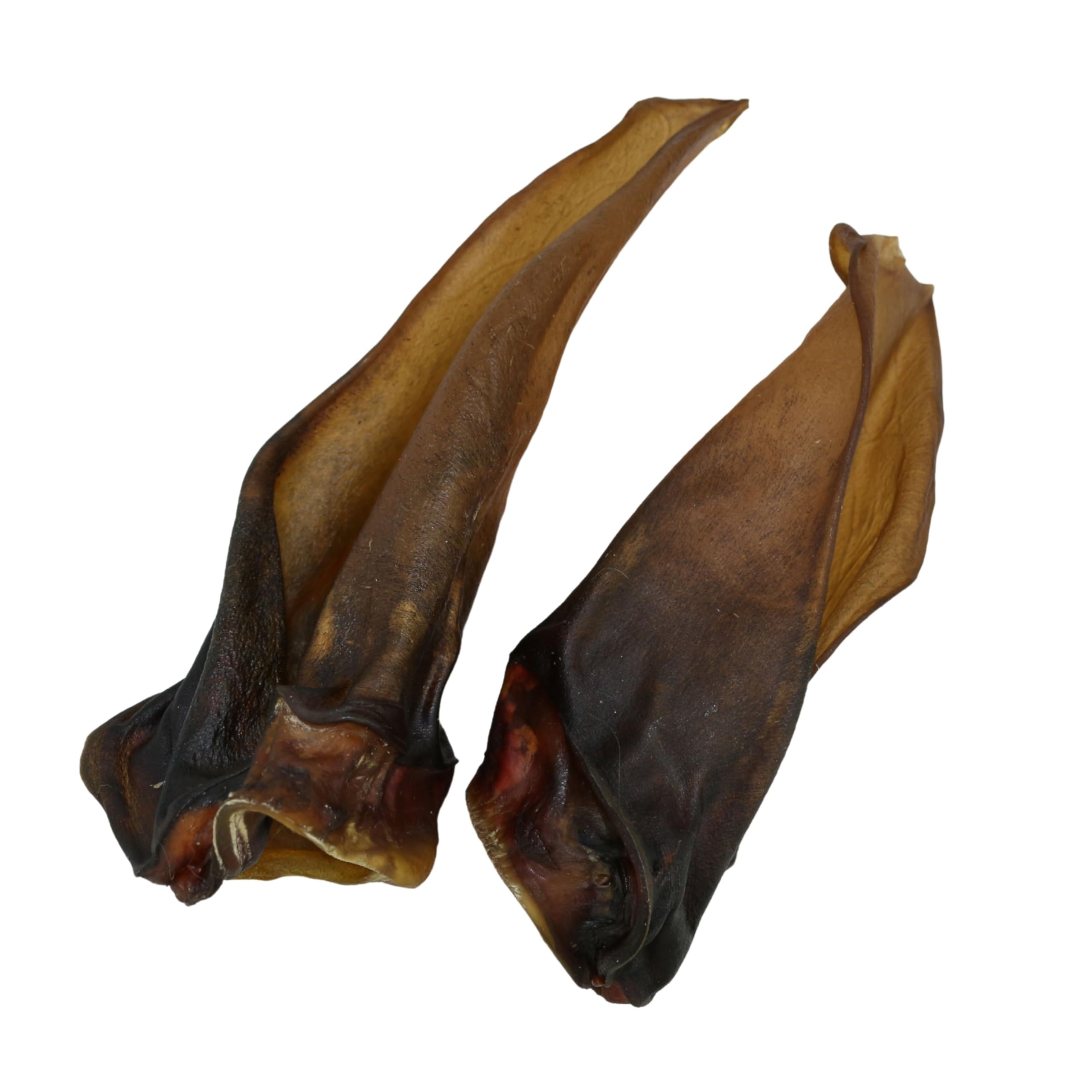 Oreilles de boeuf sans poils pour chiens - 100% boeuf, délicatesse naturelle, collations séchées, séchées délicatement, sans céréales, sans additifs artificiels, nourriture complémentaire