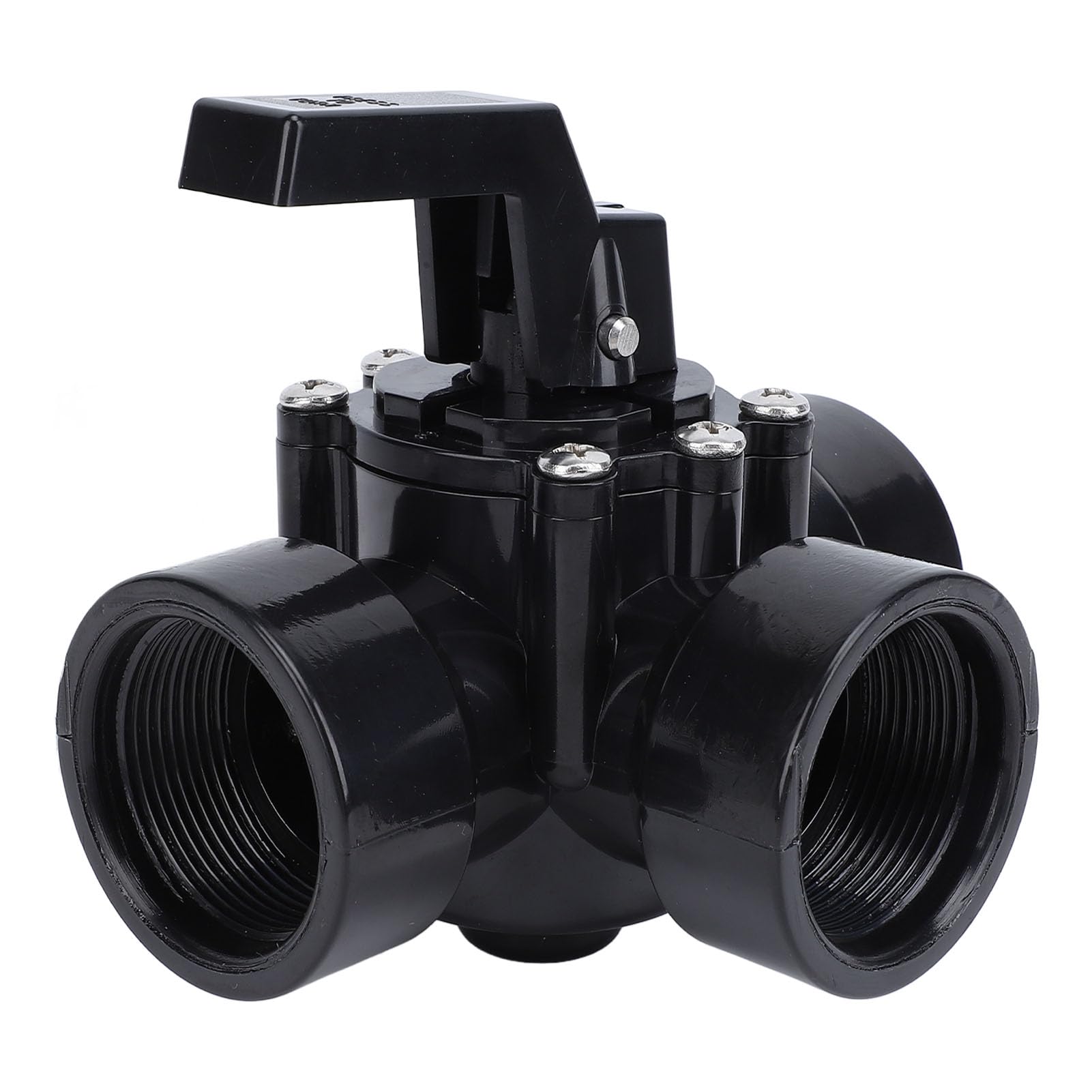 Válvula Desviadora de Tres Vías para Piscina G1 1/2 in ABS Sello Positivo Compatible con Spas 4517