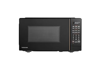 TOSHIBA Small Microwave Oven with 11 Power Levels, ChefDefrost, Sound On/Off & Eco Mode, 0.7 Cu Ft, 700W, Black, MM-EM07PA(BK) - Amazon product rated Grade A