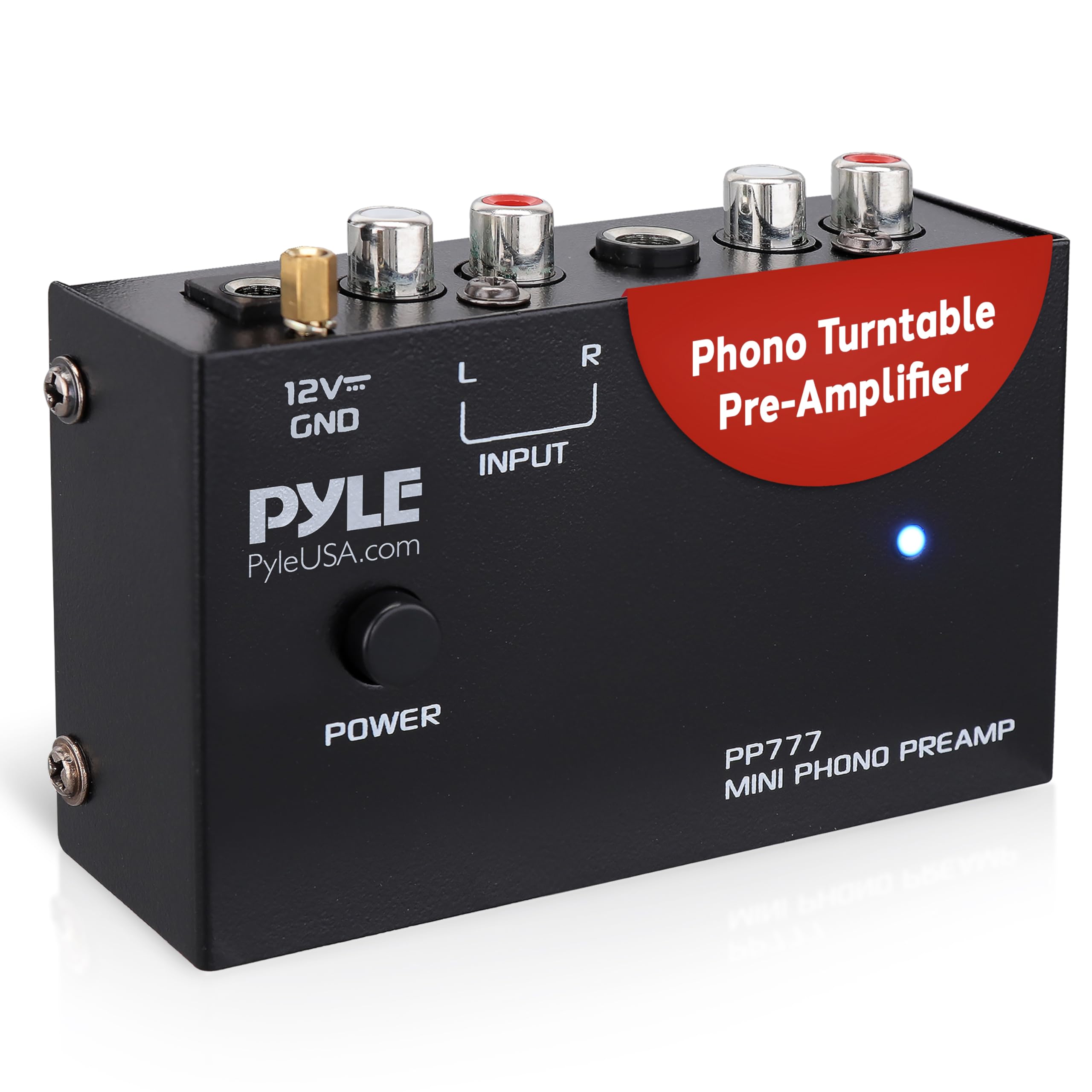 Phono Preamp For Turntable Amplifier, Mini Electronic Audio Stereo Stage - Phonograph Pre-Amplifier Input, Pre Amp W/Rca Output & Low Noise Operation 842893169842