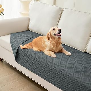 hyha Waterproof Reversible Dog Blanket, Pet Blanket for Sofa Couch | Waterproof Protection, Soft Fabric, Reversible Design, Washable, Sofa Protection from Pet Hair & Messes (30x70 Inch)