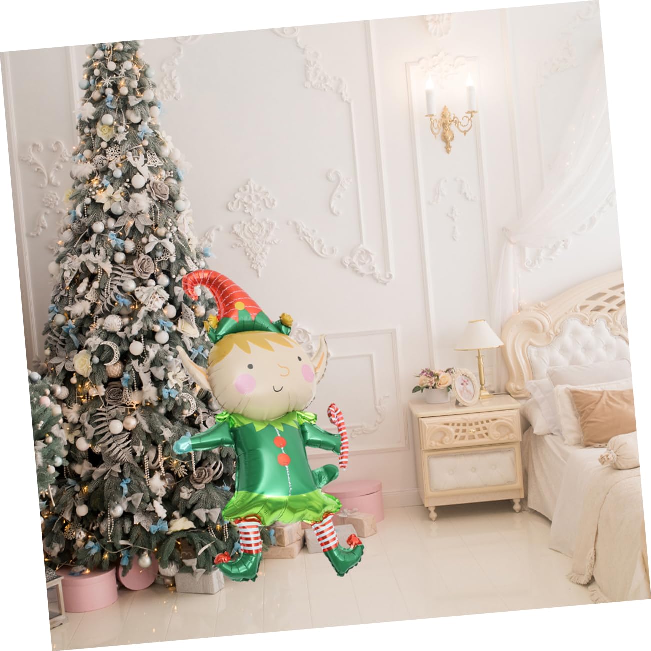 50pezzi Palloncini Sagomati in Lamina Per Natale Decorazioni Natalizie Per Casa e Ufficio Articoli Per Feste Di Natale Palloncini Decorativi Natalizi