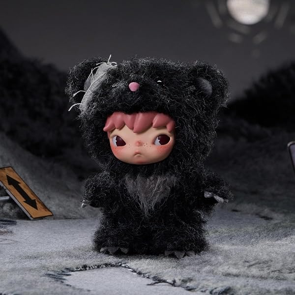 POP MART Hirono Road Journal Series-Plush Doll Pendant Blind Box, HIRONO Blind Box Action Figures, Random Design Collectible Toys for Home Decor, Birthday Gifts for Girls Boys Women Men, Single Box - 4
