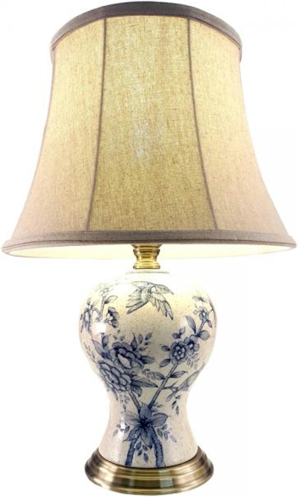 Ceramic White and Blue Bird Table Lamp