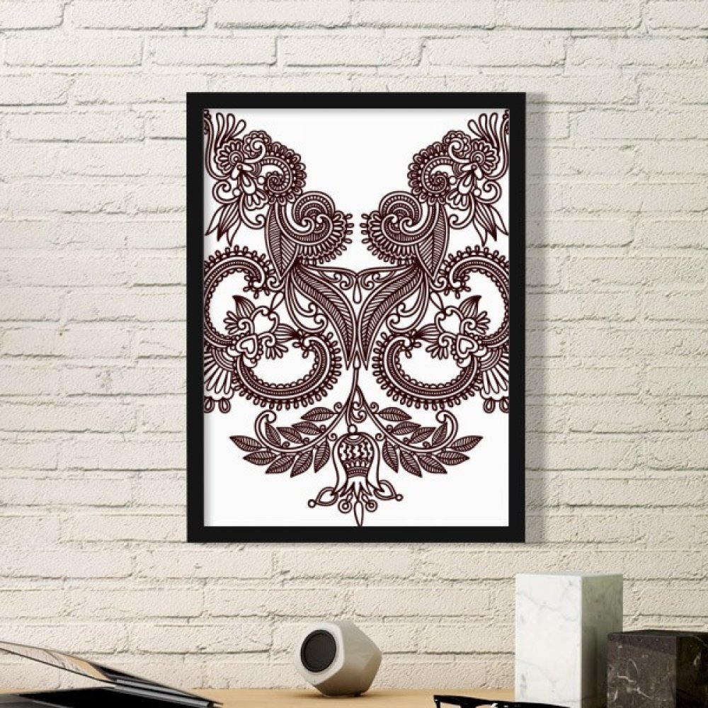 Cadre photo plantes fleuries art prints premium - Silhouette noire épurée