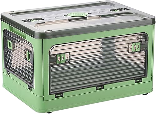 Organizador de plástico para maletero, organizadores y almacenamiento de armario, contenedores de almacenamiento plegables de 7 galones, artículos