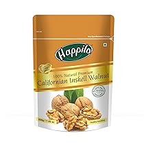 Happilo 100% Natural Californian Inshell Dried Walnut 200g | Premium Akhrot Giri | High in Protein & Iron | Low Calorie Nut