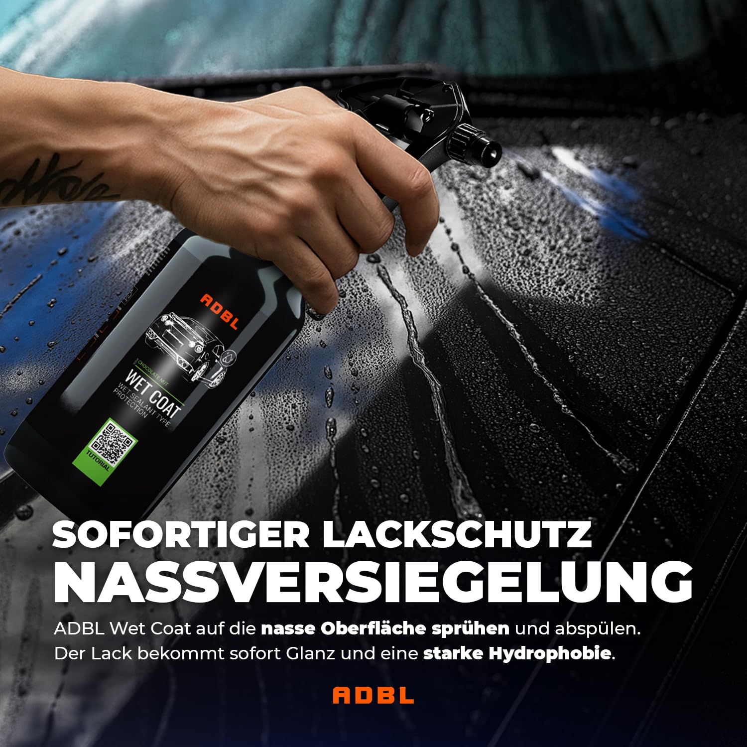 ADBL Wet Coat (5L) Premium Nassversiegelung & Sprühversiegelung mit Abperl-Effekt - Sprühwachs für langanhaltenden Lackschutz & Glanz - Auto Lackversiegelung - für alle Lackarten