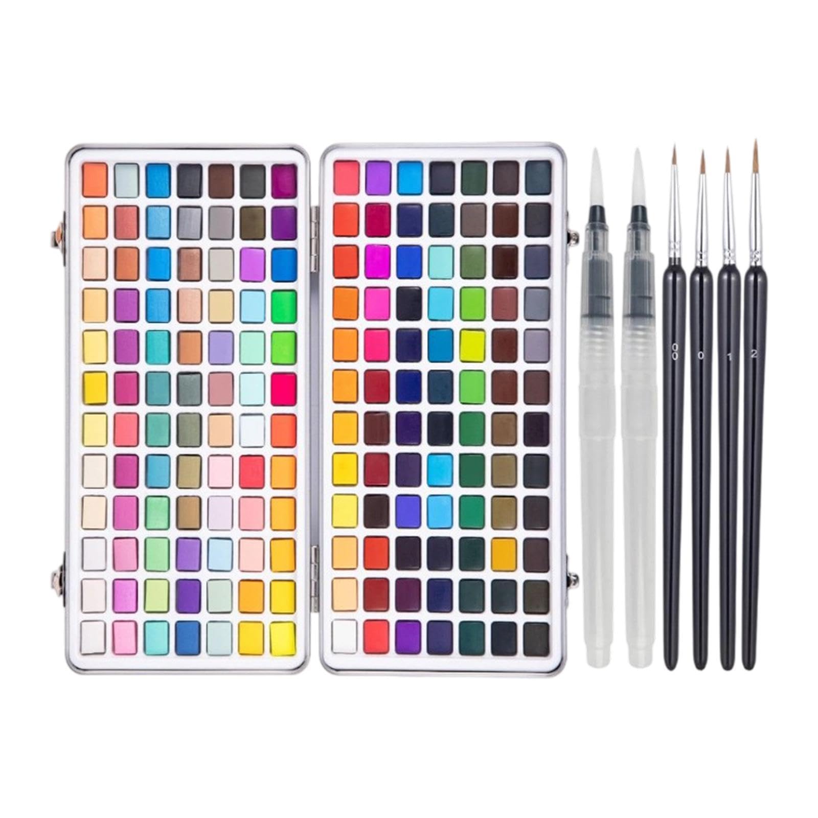 Aquarellfarben Set, 168 Farben, Geschenk für Unterwegs, mit Tragetasche, Malzubehör, Künstlerbedarf für Hobbymaler Und Amateure