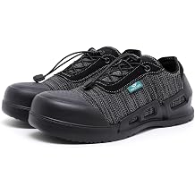 DRKA Mens Work Boots Steel Toe, Slip Resistant Safety Shoes Waterproof, Anti Puncture Composite Toe Boot for Construction, Warehouse, Industrial Work