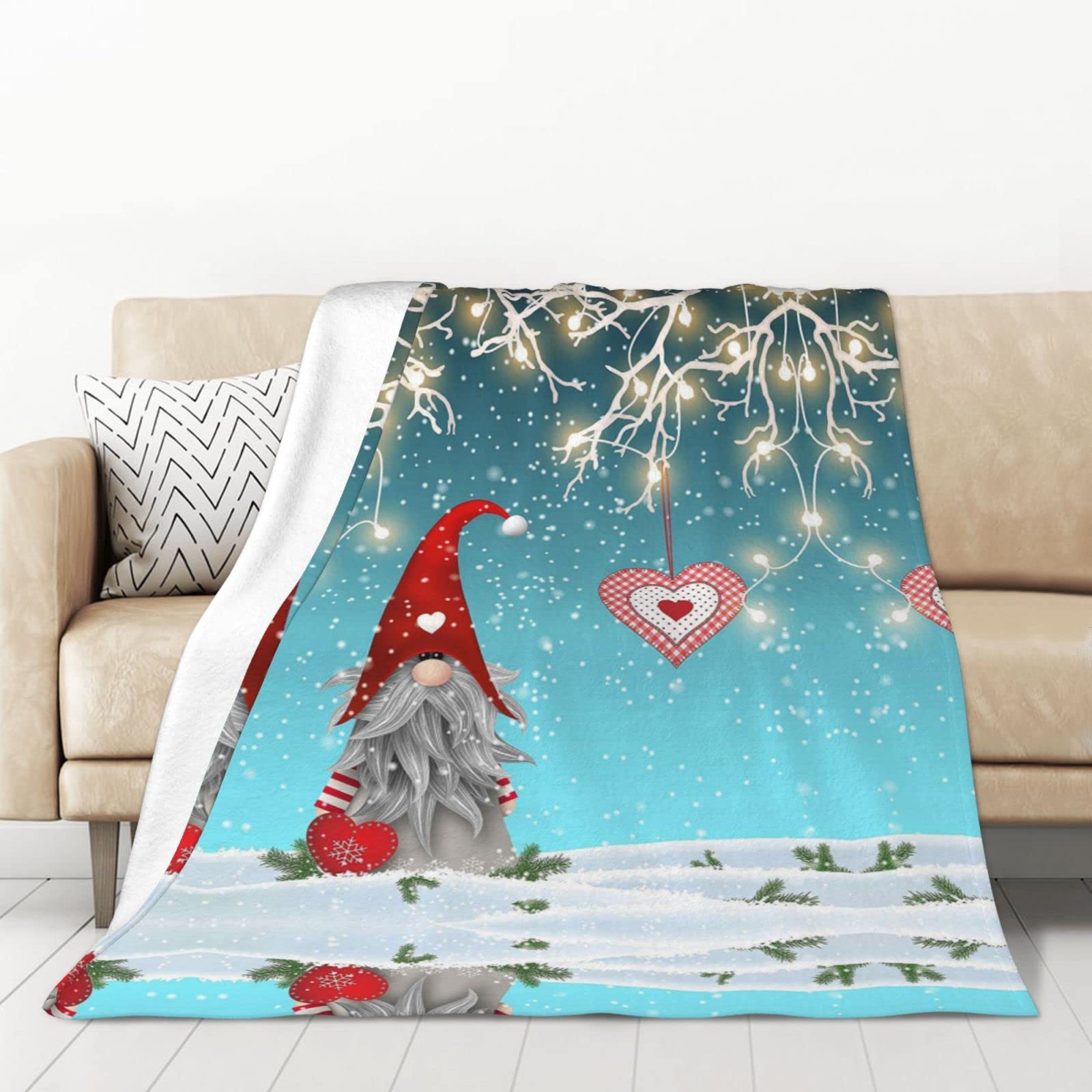 Couvertures de Noël chaudes pour éliminer le froid sur le canapé
