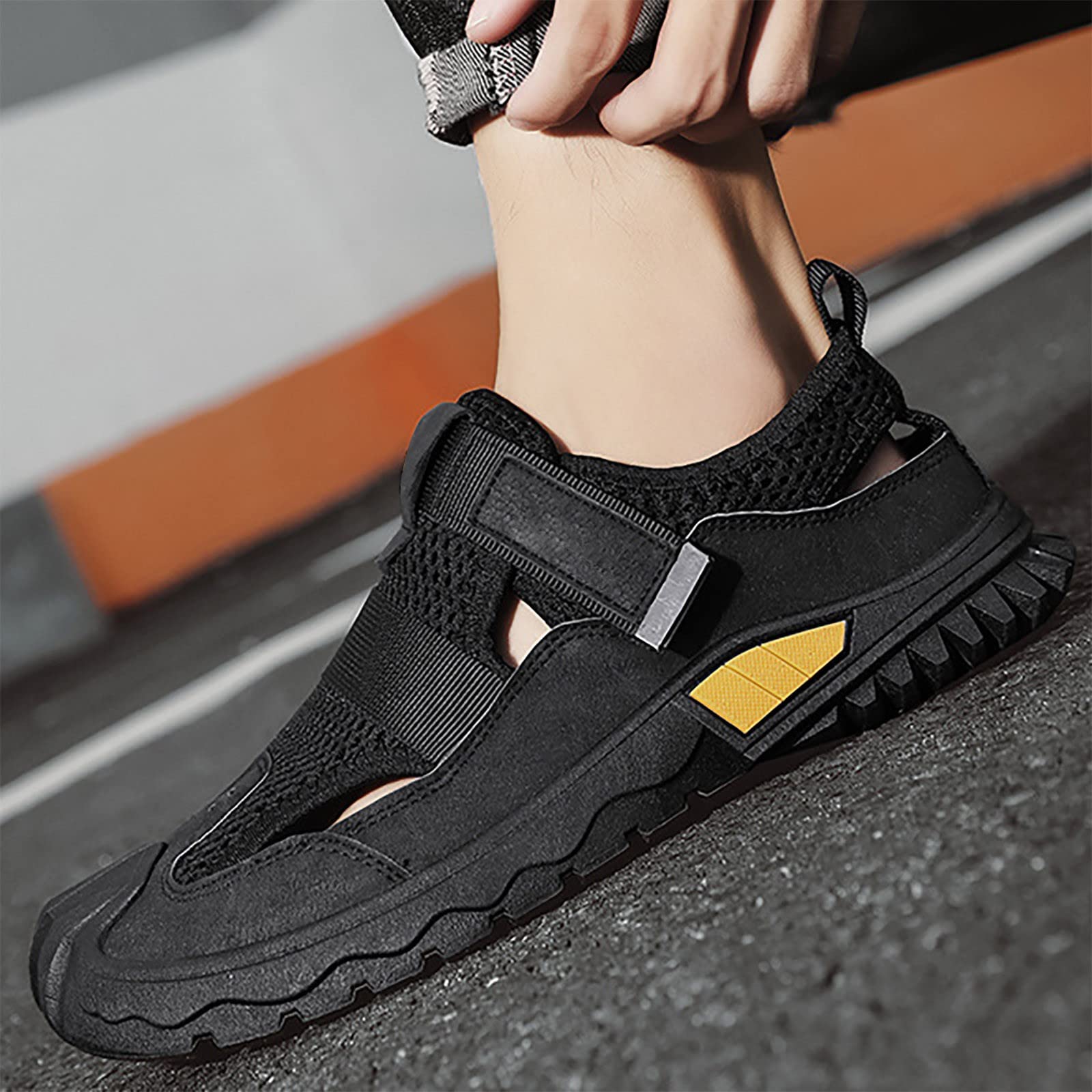 Scarpe da ginnastica da uomo, traspiranti, da passeggio, da spiaggia, da trekking, antiscivolo, per attività all'aria aperta, per il tempo libero, per l'escursionismo, per lo sport all'aria aperta,