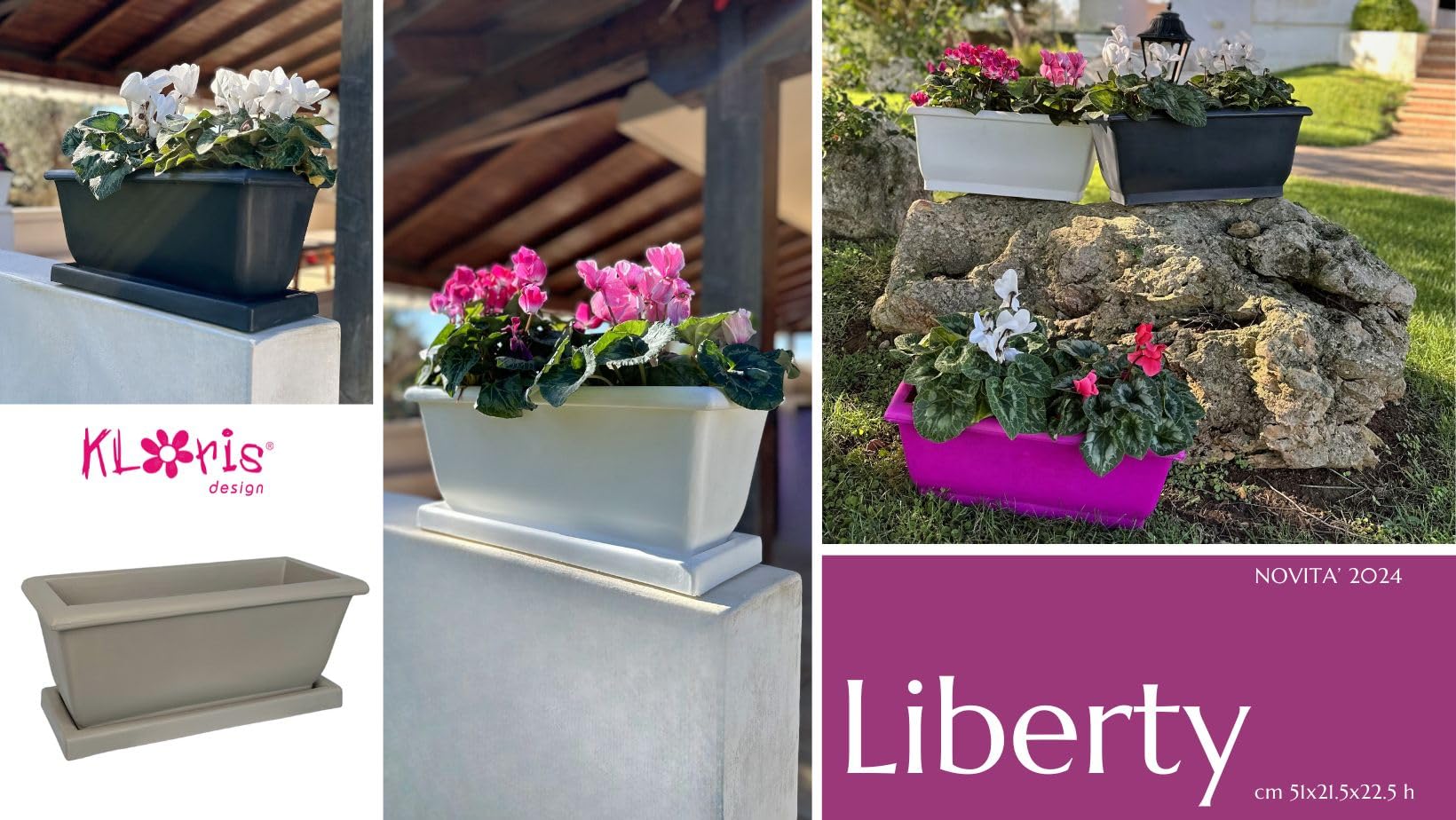 Amazon.com: Kloris Planter, Fuchsia Purple : Patio, Lawn & Garden