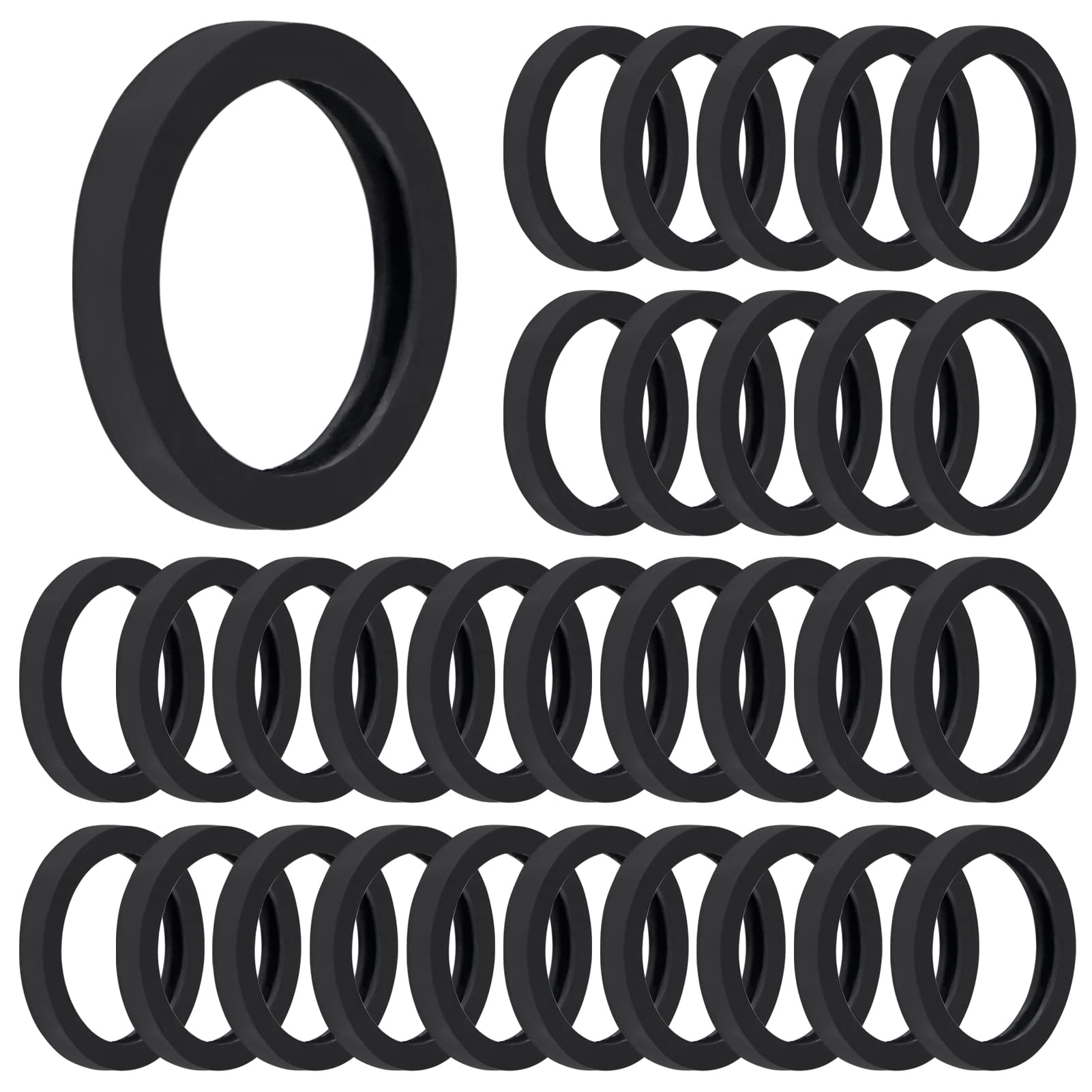 30PCS Gas Can Spout Gaskets Rubber Ring Can Gaskets Fuel Washer Seals Spout Gasket Sealing Rings Replacement Gas Gaskets Compatible with Most Gas Can Spout