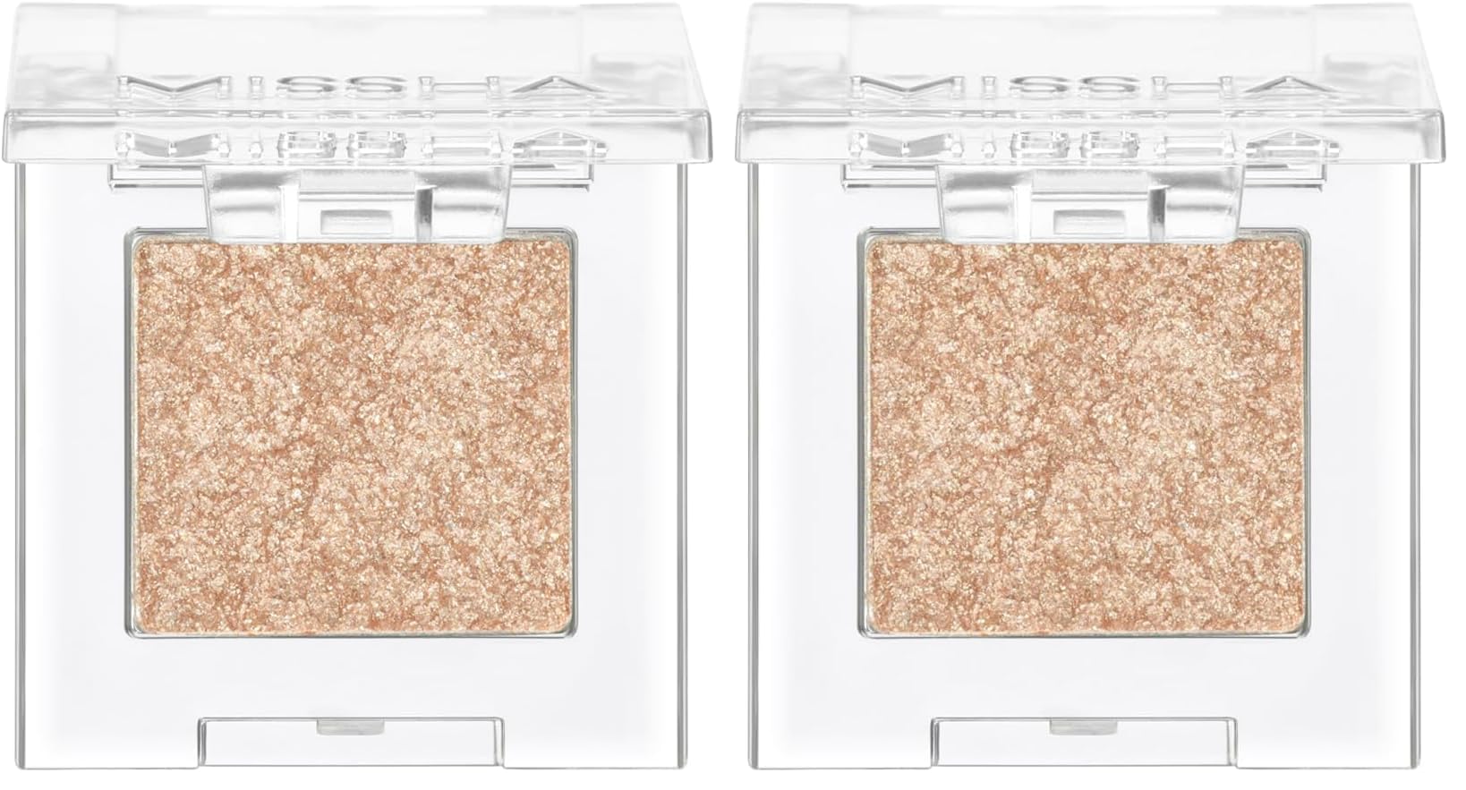 MISSHA Kalıcı, Topaklanma Yapmayan, Simli Tekli Far Modern Shadow Glitter 304 New Planet (2 paketi)