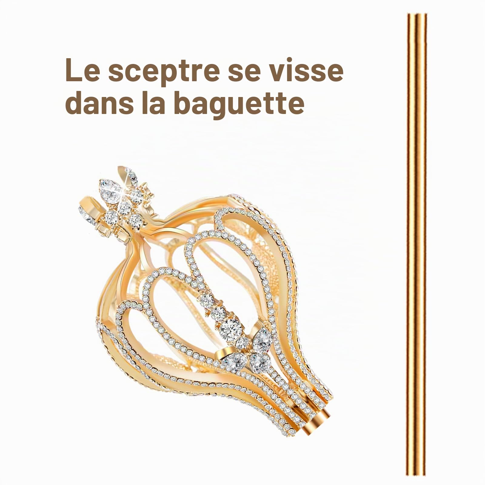 Costume de reine roi sceptre baguette magique baguette magique baguette magique jeu de rôle déguisement fête bal cosplay sceptre pour adultes