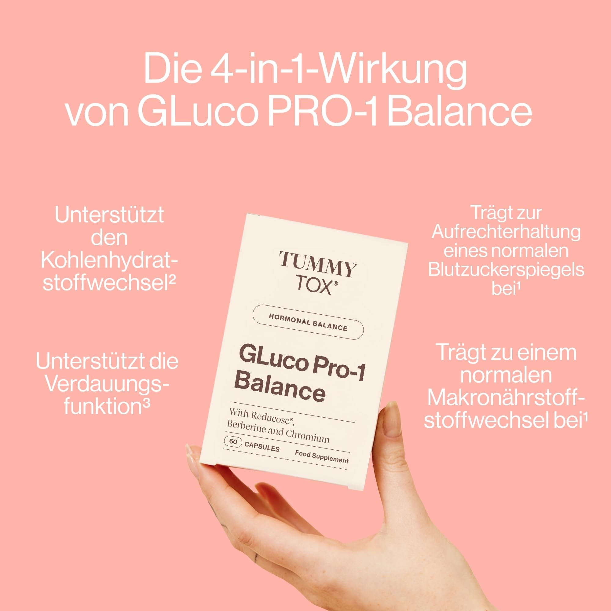 TummyTox GLuco PRO-1 Balance mit Berberin und Chrom, 60 Kapseln