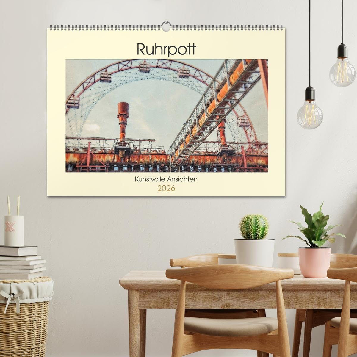 Ruhrpott - Kunstvolle Ansichten (Wandkalender 2026 DIN A2 quer), CALVENDO Monatskalender: Das Ruhrgebiet. Von jeher eine besondere Region mit einer ... Orten und Ansichten. (CALVENDO Orte)
