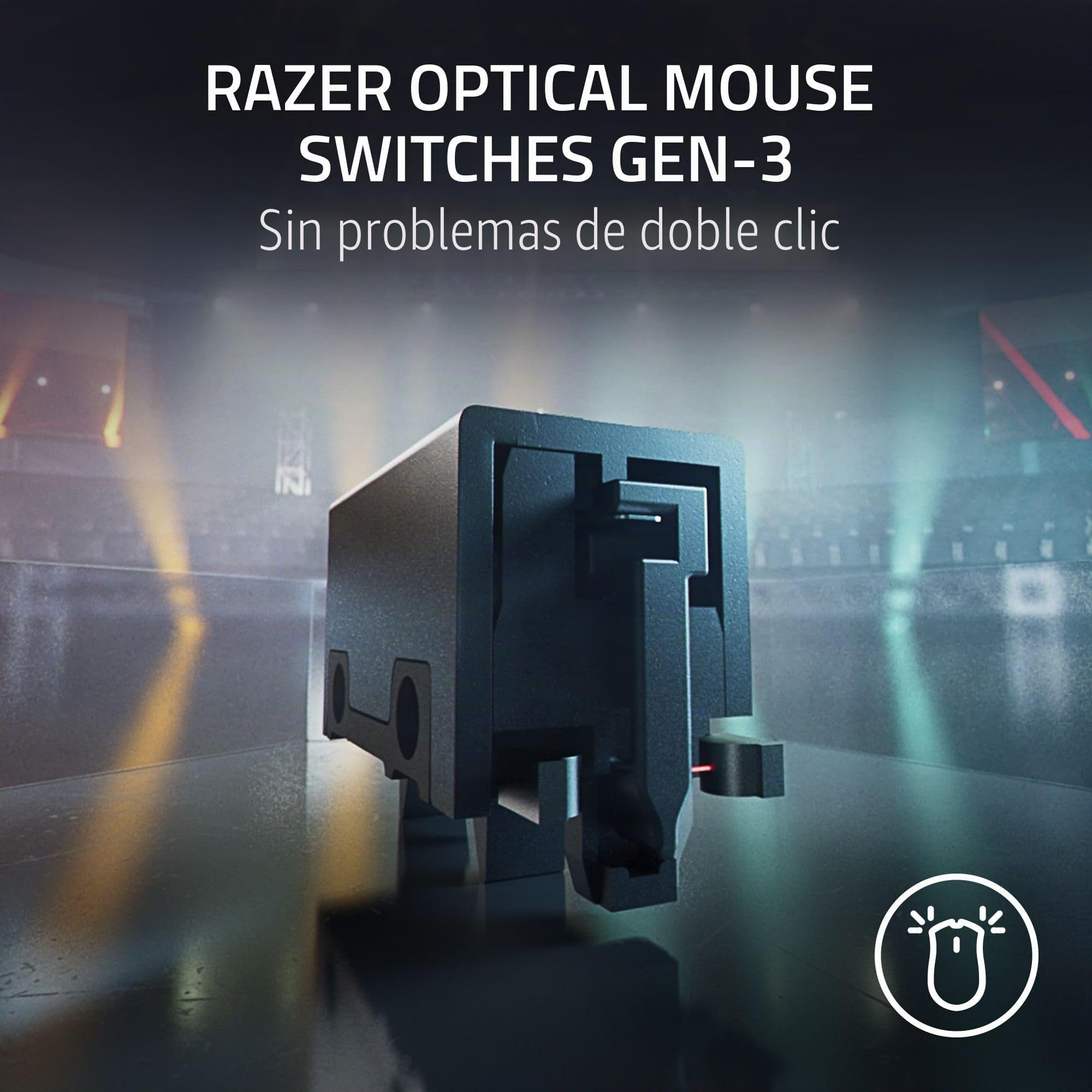 Razer DeathAdder V3 Pro - Ratón inalámbrico para juegos + dongle inalámbrico HyperPolling: 63 g, ligero, sondeo 8K, interruptores ópticos, sensor óptico Gen3-30K, 6 botones programables, batería de 90
