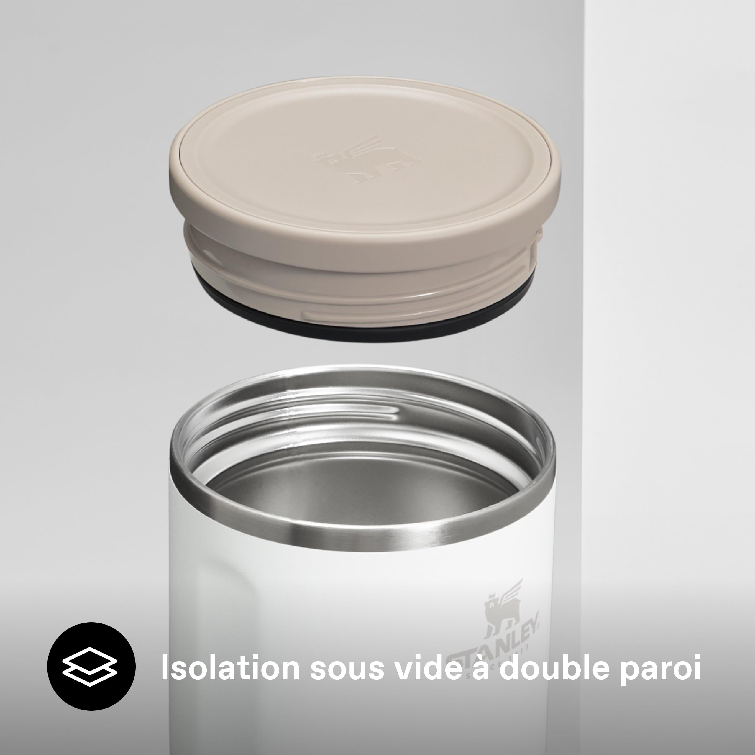 STANLEY 1913 Adventure To-Go Food Jar 0.53L - 6 Heures Chaud - 6 Heures Froid - Anti-Fuite - Thermos Alimentaire Chaud - Lavable au Lave-Vaisselle - Sans BPA - Frost