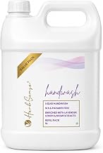 Herbsense Liquid Handwash 5L | No Aritificial Fragrance & Color | Enriched With Coconut Based Cleansers | Lavender, Neem & Lemon Extract | SLS & Paraben Free Herbal Handwash | 5 Litre Refill Pack