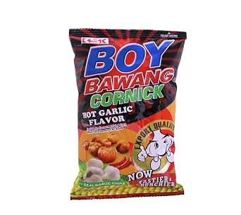 Boy Bawang Cornick Hot Garlic Flavored Fried Corn, 100g/3.5 oz. Bag {Imported from Canada