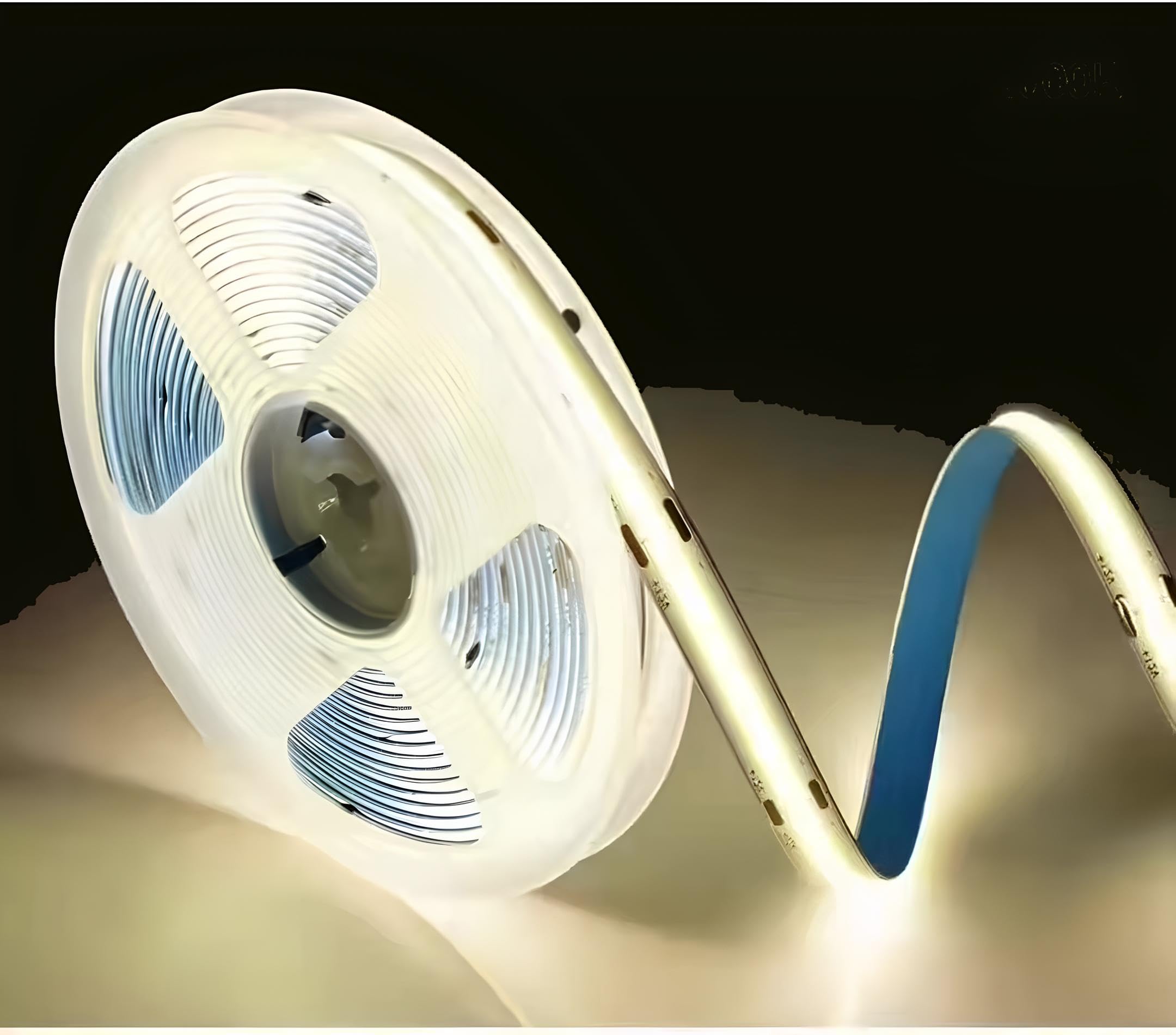 Striscia Led Cob, 10 Metri, 100 Watt, 3200 Led, 12000 Lumen, Ip20, Ra 90, Dimmerabile, Luminosità Elevata, Flessibile, Durata 50000 Ore, Illuminazione 180°, Ce, Rohs (4000K, 24V)