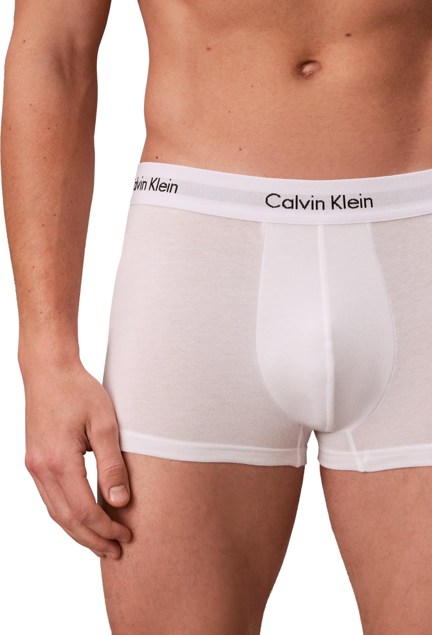 Calvin Klein 3P Low Rise Trunk Bokserki (szorty) Mężczyźni, biały/czarny, L