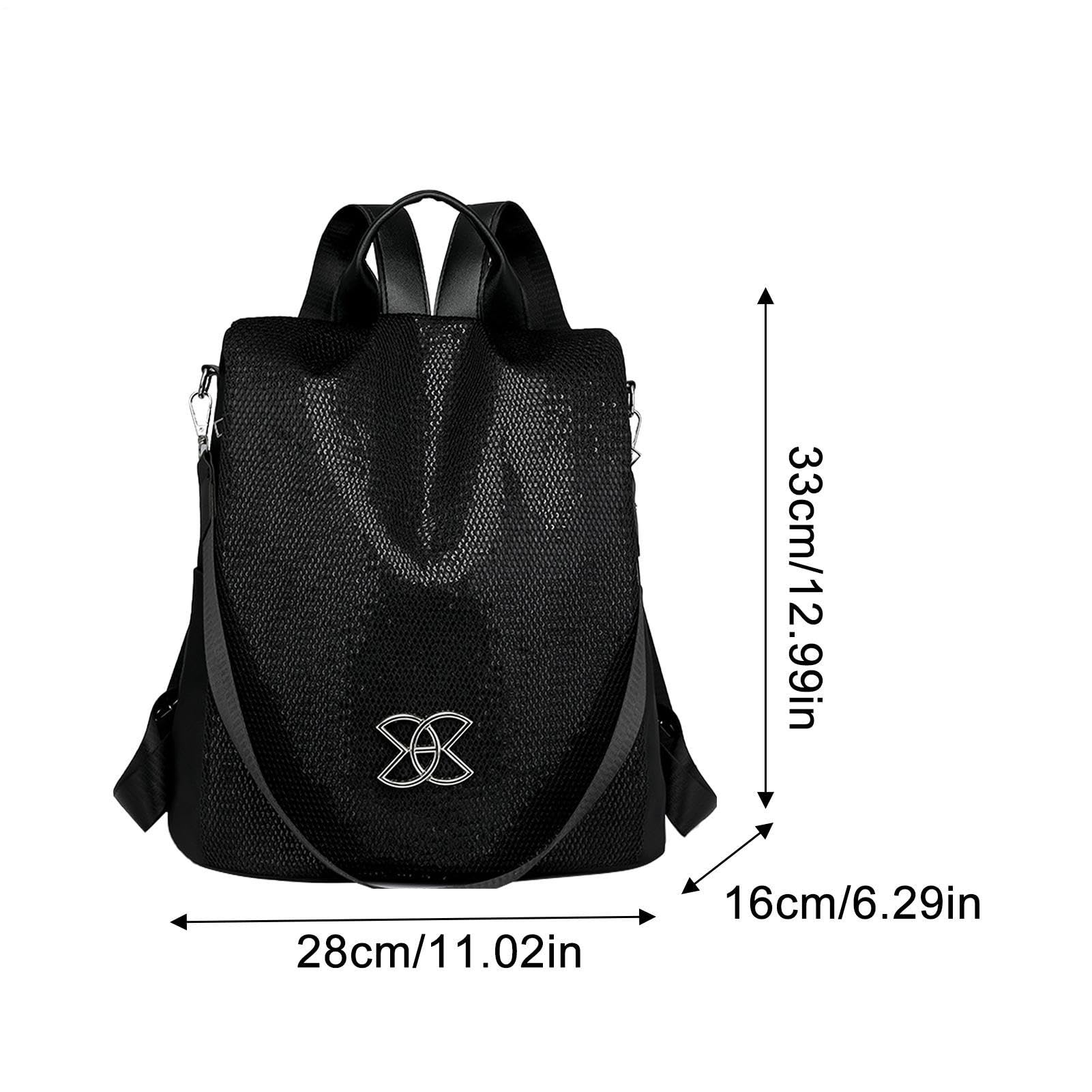 Zaino Antifurto ad Alta Capacità - Borsa a Spalla da Donna, 1 Pezzo, Zaino da Sicurezza con Apertura Nascosta, Tessuto Resistente all'Acqua con Cerniera Posteriore, Accessorio per il Pendolarismo