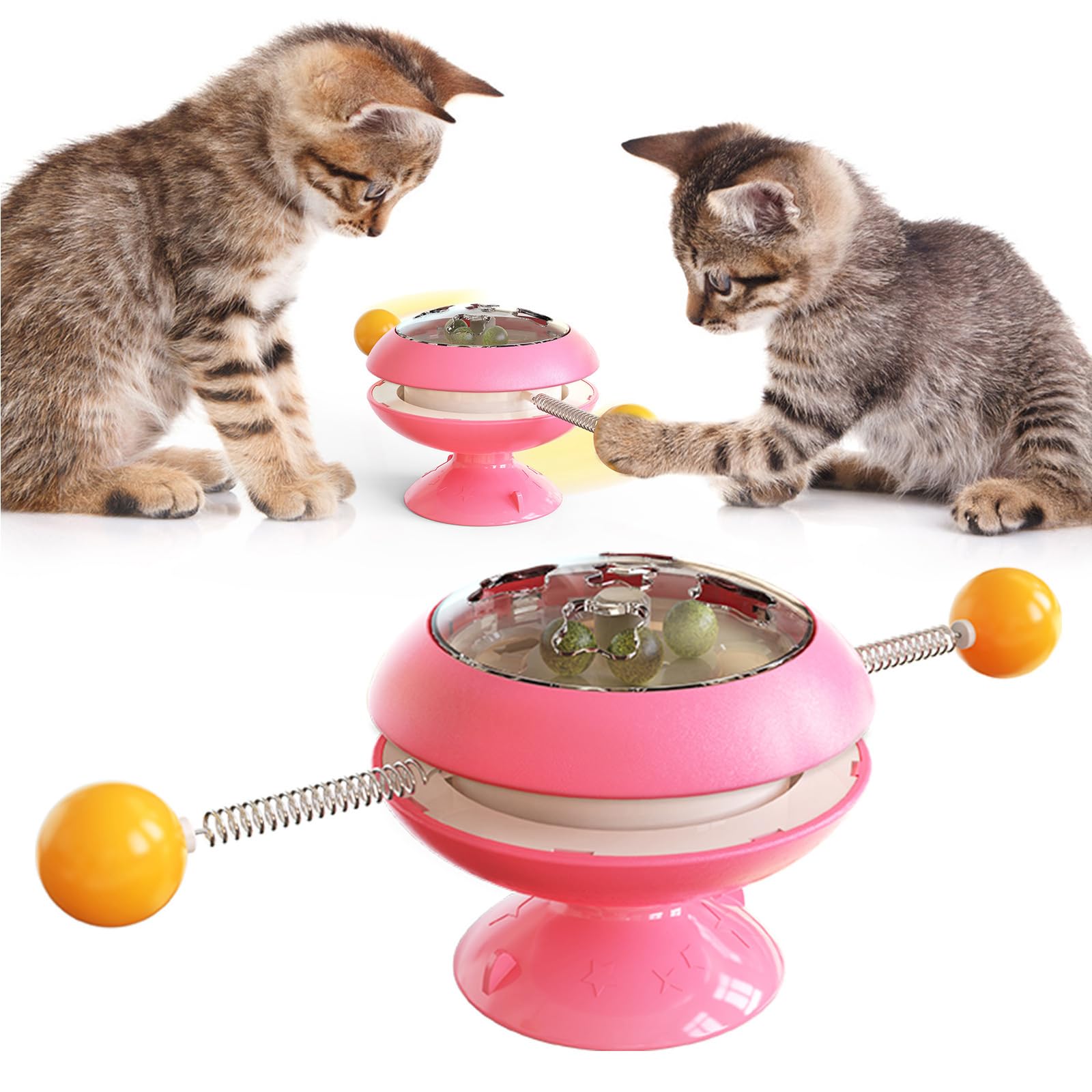 Amazon.co.jp: 2 in 1 インタラクティブ猫おもちゃボール猫フィ