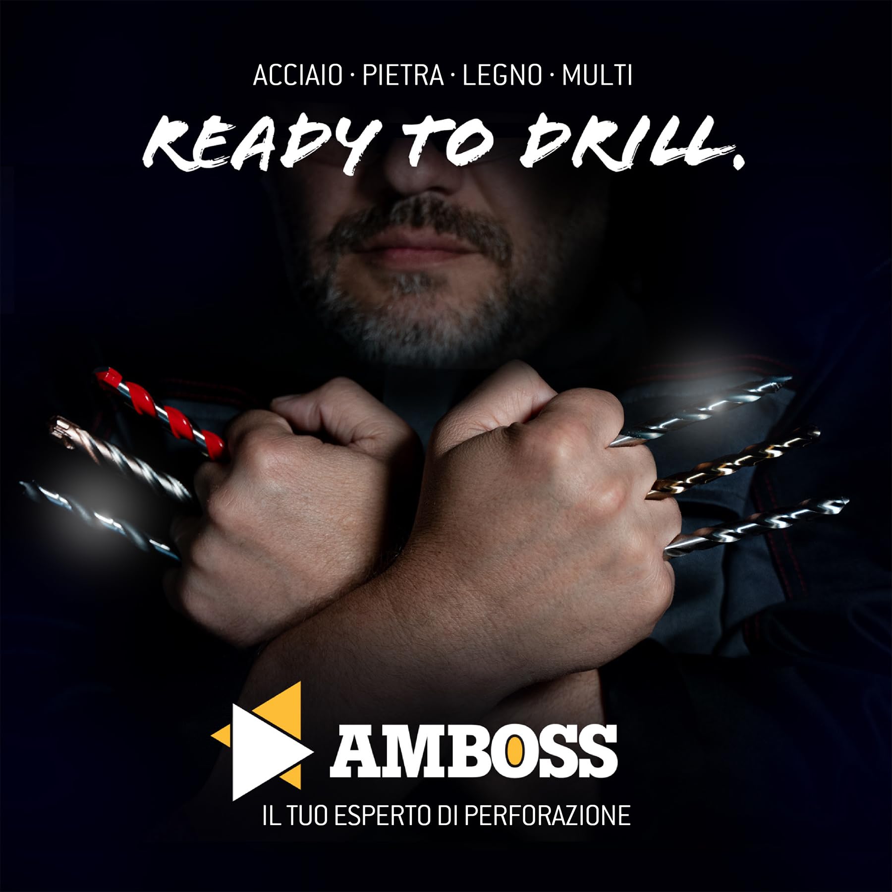 Set di maschietti metrici, M3 – M12, 15 pezzi, HSS-G/binario/incudine Tap Force/filettatura, set di filettatura, set di maschi, M3 & M4 & M5 & M6 & M8 & M10 & M12